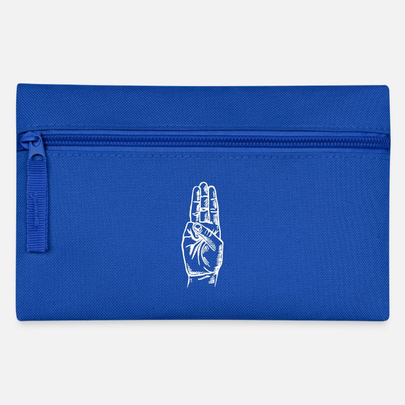 scout_sign_black - Pencil Case - royal blue