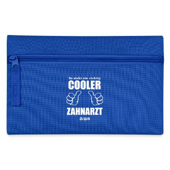 Der Zahnarzt: So sieht ein richtig cooler Zahnarzt - Federtasche - Royalblau - Vorne