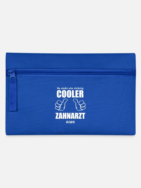 Der Zahnarzt: So sieht ein richtig cooler Zahnarzt - Federtasche - Royalblau