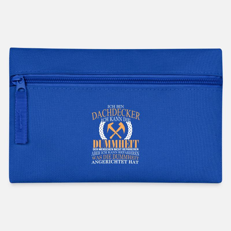 Ich bin ein Dachdecker! - Federtasche - Royalblau