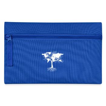 Tree with world map - Pencil Case - royal blue - Front