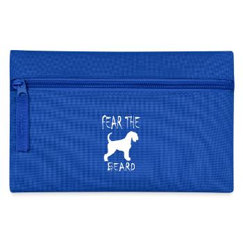 FEAR THE BEARD SCHNAUZER TEE SHIRT - Pencil Case - royal blue - Front