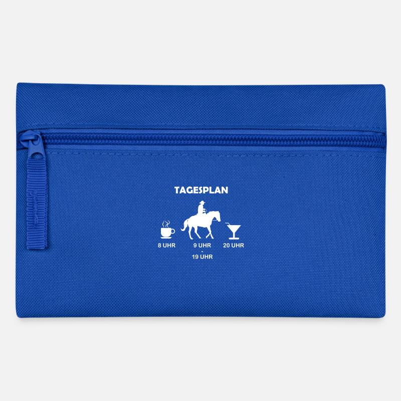 Perfekter Tagesplan Westernreiten - Federtasche - Royalblau