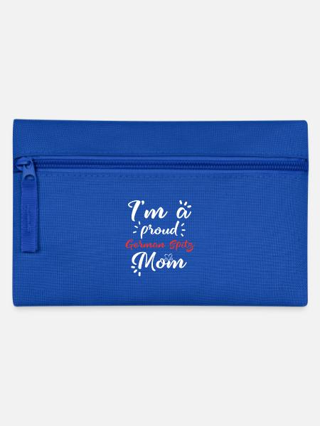 Spitz Shirt für stolze Spitz Mama - Federtasche - Royalblau