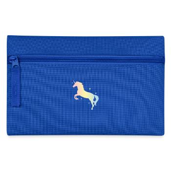 Einhorn - Federtasche - Royalblau - Vorne