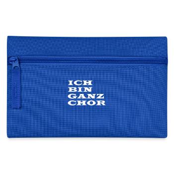 Ich bin ganz Chor - Federtasche - Royalblau - Vorne