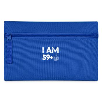 59 + 1, 60, 60, soixante, cadeau, anniversaire - Trousse - bleu royal - Devant