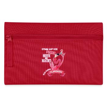 Wir haben Flamingos - Federtasche - Rot - Vorne