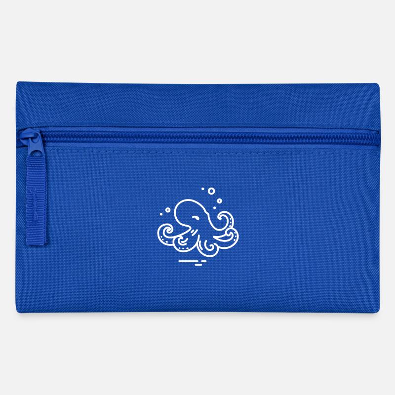 poulpe - Trousse - bleu royal