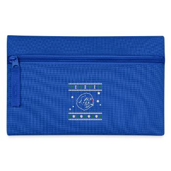Neufundland Weihnachtsgeschenk - Federtasche - Royalblau - Vorne