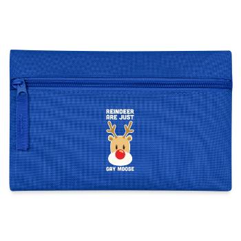 Renne sont juste Gay Gay Moose Noël Gay Pride - Trousse - bleu royal - Devant