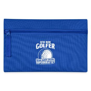 Lustiges Golf Golfer Shirt Ich Bin Golfer - Federtasche - Royalblau - Vorne