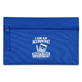 Comptable drôle comptable T-shirt Je suis un - Trousse - bleu royal - Devant