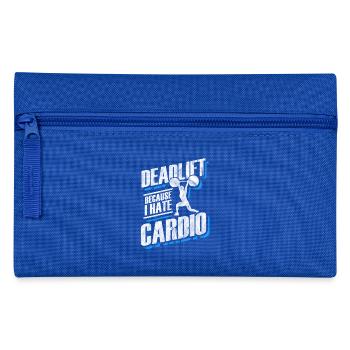 Geschenk für Bodybuilder - Federtasche - Royalblau - Vorne