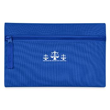 BETTER THAN YOU GIFT anwalt justiz justice king qu - Pencil Case - royal blue - Front
