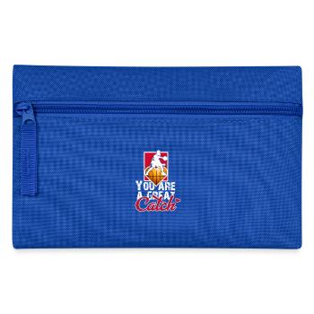 Basketball Valentinstag Großer Fang Geschenk - Federtasche - Royalblau - Vorne