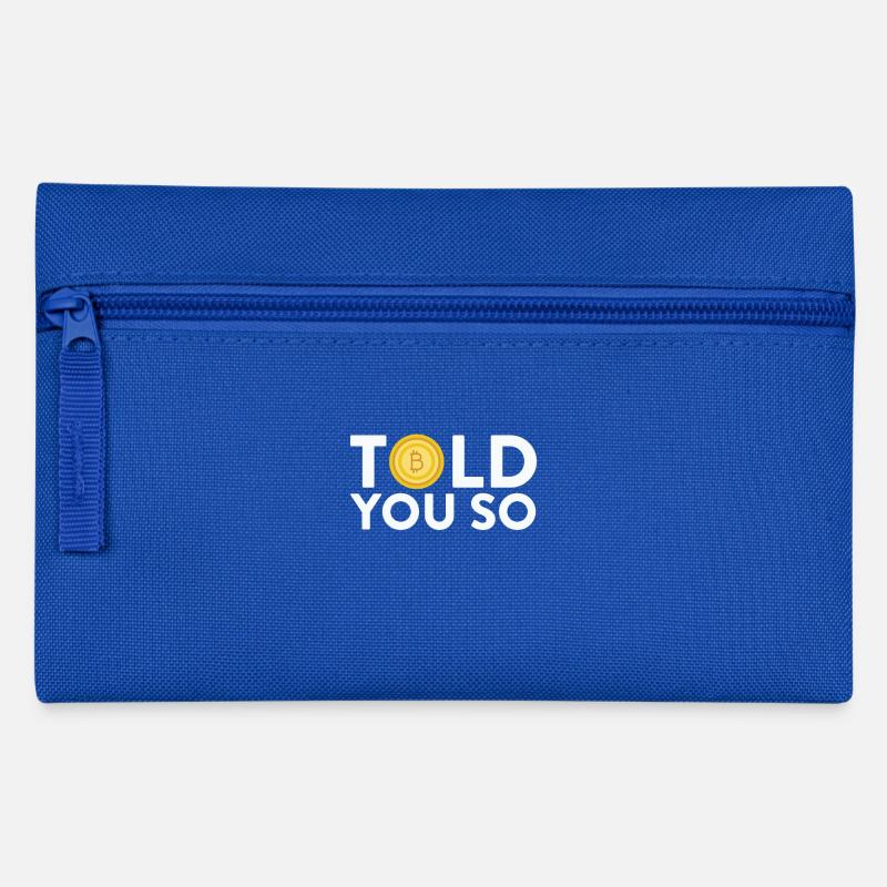 Sagte Sie so Bitcoin Digital Cryptocurrency Humor - Federtasche - Royalblau