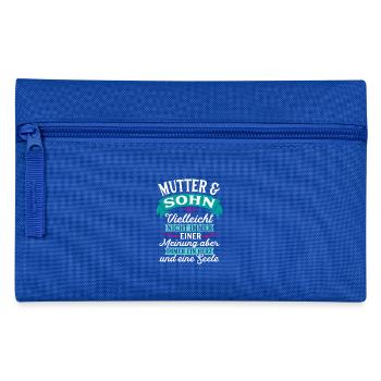 Mutter Sohn Seele Geschenk Geburtstag - Federtasche - Royalblau - Vorne