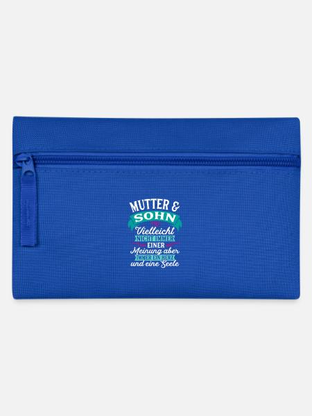 Mutter Sohn Seele Geschenk Geburtstag - Federtasche - Royalblau