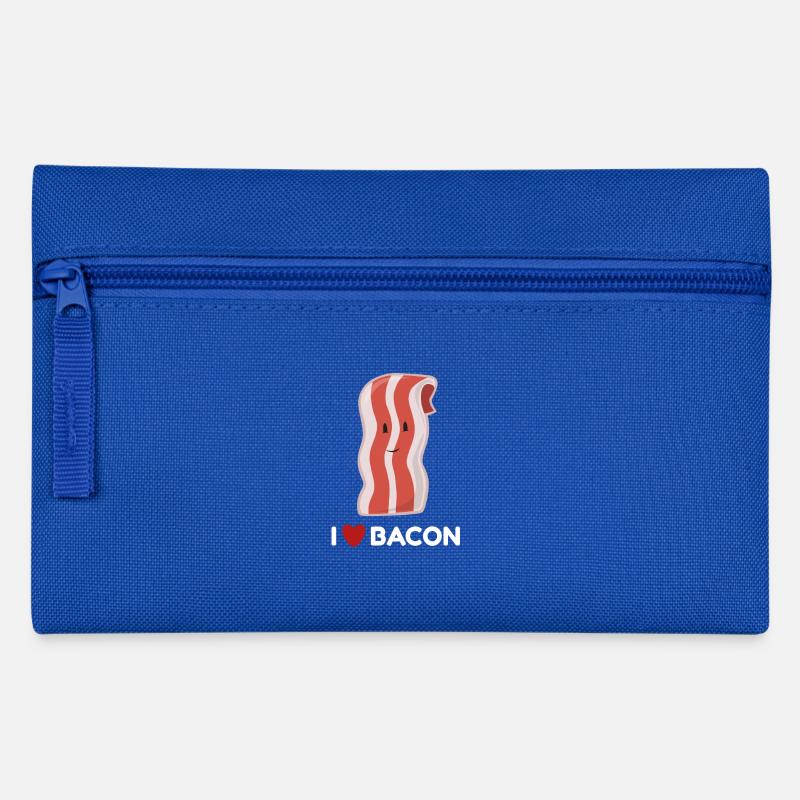 ich mag Speck - Federtasche - Royalblau