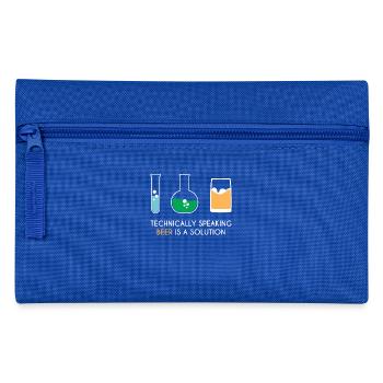 Bière - Bière - buveurs de bière - Chimie - Cadeau - Trousse - bleu royal - Devant