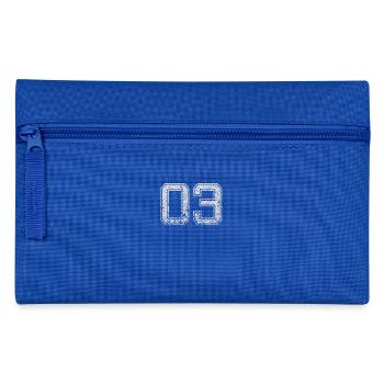 Nummer 03 Zahl Null Drei Geschenk - Federtasche - Royalblau - Vorne