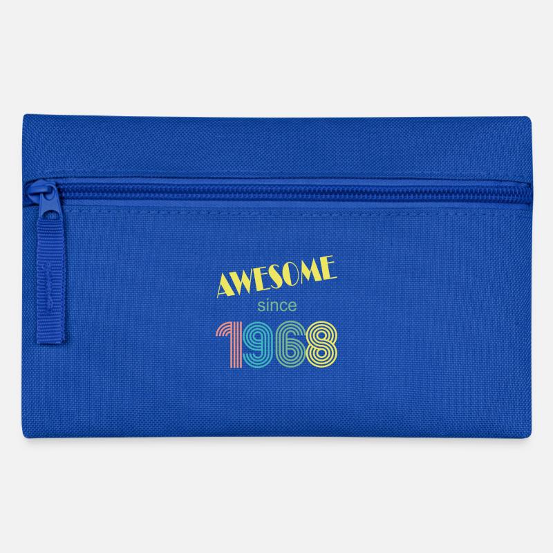 awesome since 1968 retro vintage - Federtasche - Royalblau