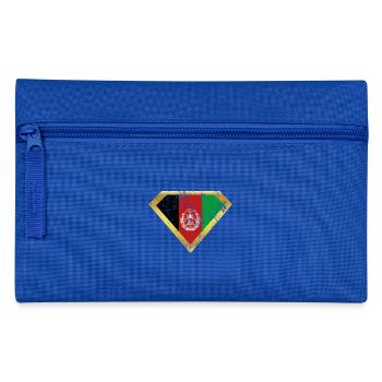 Superhero held herkunft flagge Afghanistan png - Federtasche - Royalblau - Vorne