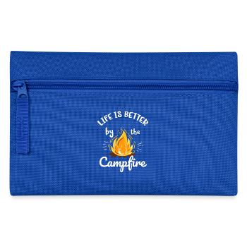 La vie est meilleure à la chemise de camping scout Campfire - Trousse - bleu royal - Devant