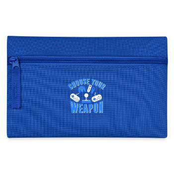 Choose your Weapon Gaming T-shirt - Pencil Case - royal blue - Front
