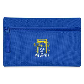 Automechaniker, Werkstatt, Tuning Geschenk - Federtasche - Royalblau - Vorne