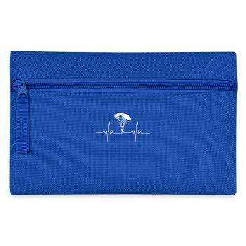 Fallschirmspringen - Sykdive - Herzschlag - Puls - Federtasche - Royalblau - Vorne