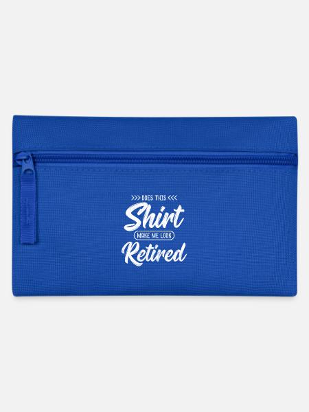 Rentner - Do I look retired? - Geschenk - Federtasche - Royalblau