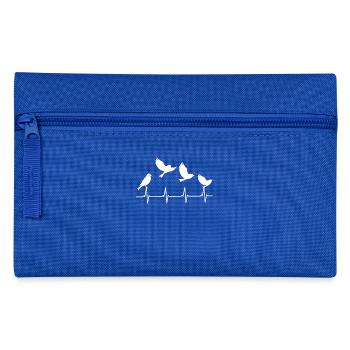Birdwatching - Birds - Heartbeat - Gift - Pencil Case - royal blue - Front