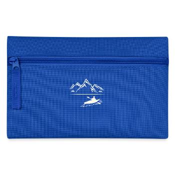 Kajakfahren - Kanu - Kajak - Paddeln - Berge - Federtasche - Royalblau - Vorne