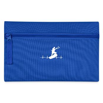 Kitesurfing - Kitesurfing - Kitesurfing - Heartbeat - Pencil Case - royal blue - Front