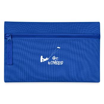 Kitesurfen - Kitesurfer - Kitesurfing - Kiteboard - Federtasche - Royalblau - Vorne