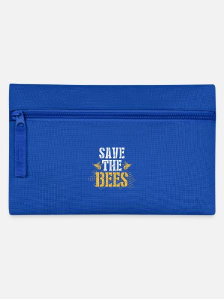 Rettet die Bienen - Imker Geschenk - Federtasche - Royalblau