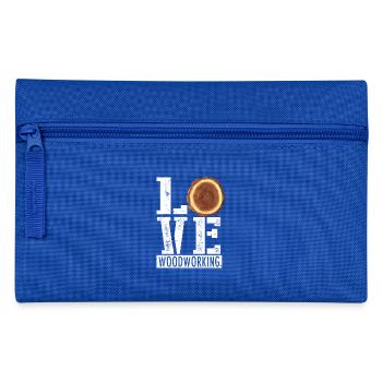 LOVE - Carpenter Carpenter Wood Gift - Pencil Case - royal blue - Front