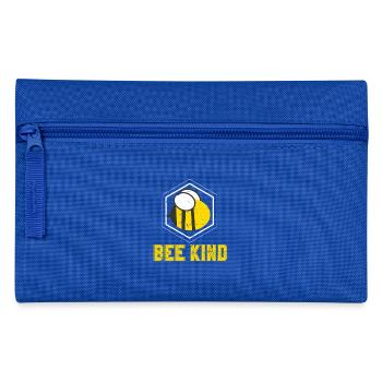 Sei Nett - Biene Geschenk - Federtasche - Royalblau - Vorne