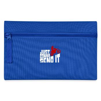 Just Gonna Send It Rider Motor - Federtasche - Royalblau - Vorne