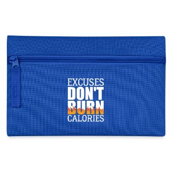 Burn Calories - Pencil Case - royal blue - Front