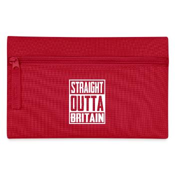 Straight Outta Britain - Pencil Case - red - Front