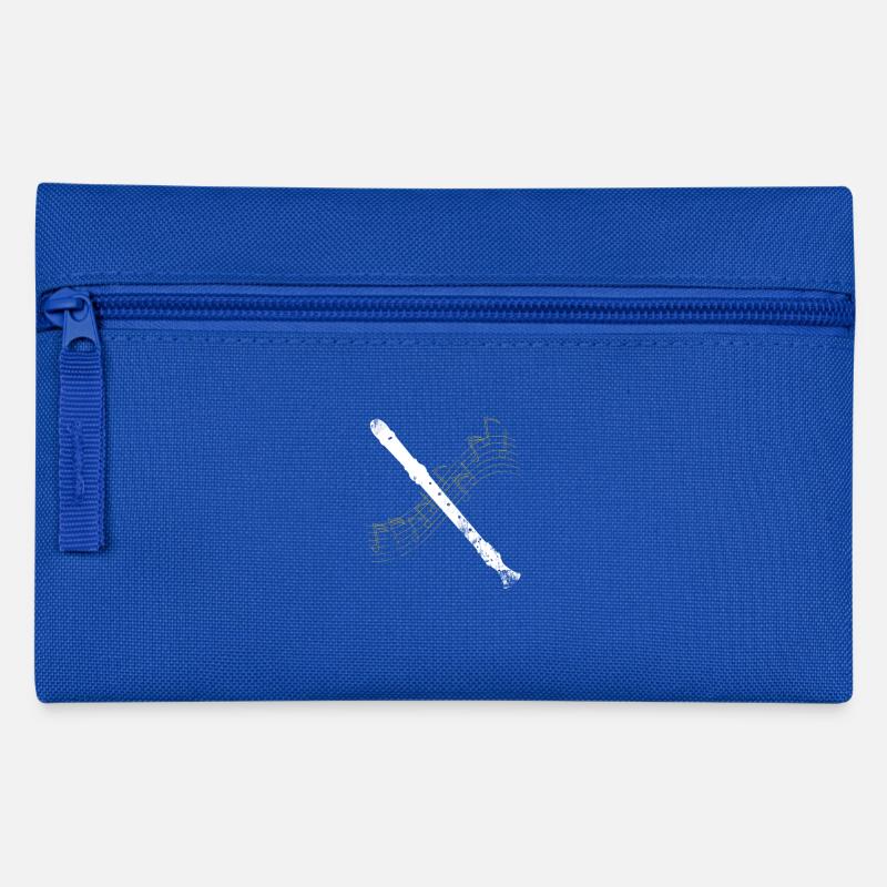 Flöte ist mein Leben. Flöten Musik Geschenk - Federtasche - Royalblau