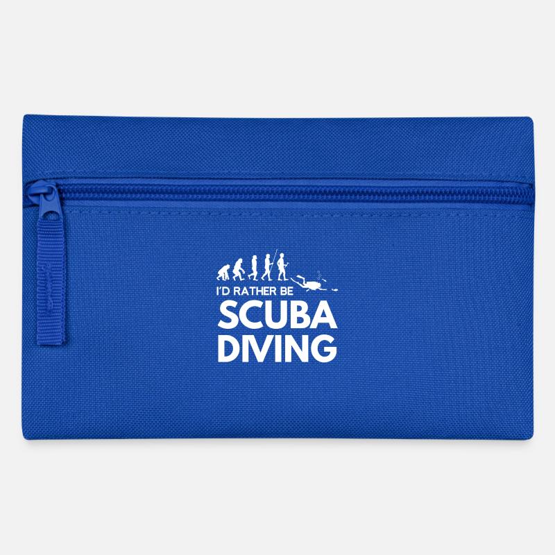 Tauchen - Taucher - Scuba Diving - Evolution - Federtasche - Royalblau