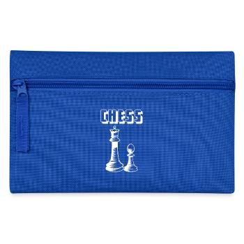 Chess - Chess - Chessmen - Game - Pencil Case - royal blue - Front