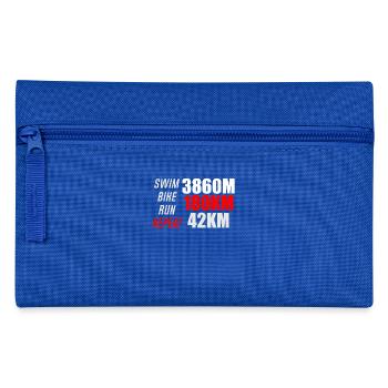 Distances officielles Iron Man Triathlon - Trousse - bleu royal - Devant