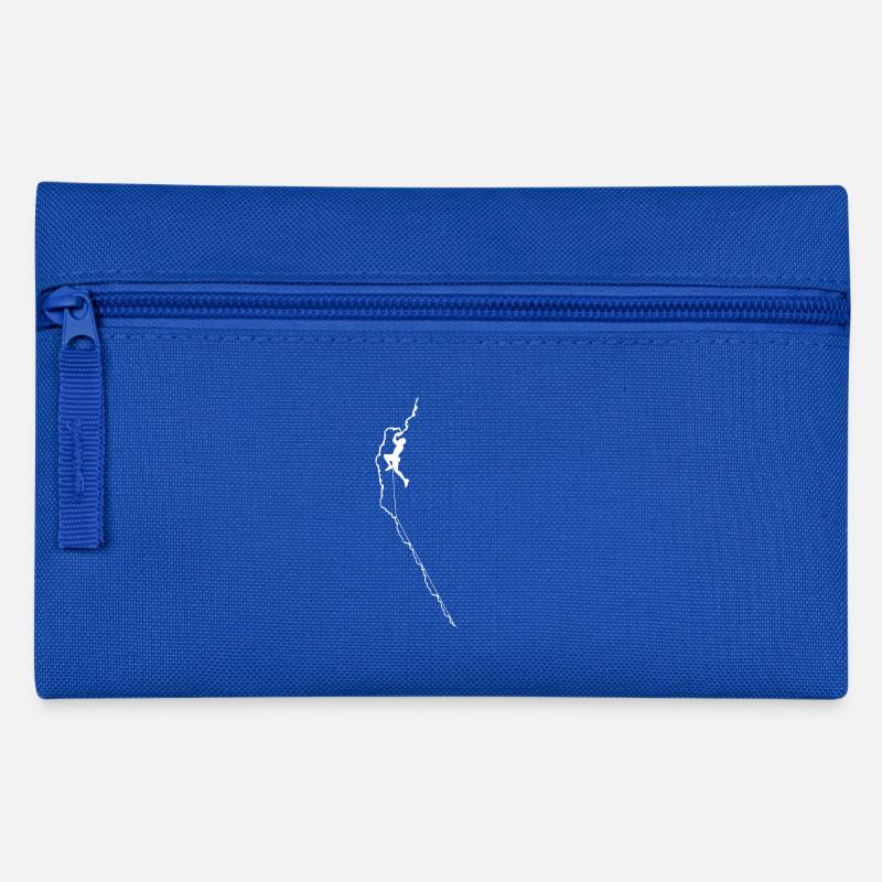 Climbing - climber rock climbing gift - Pencil Case - royal blue