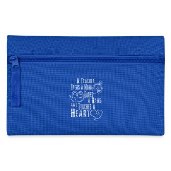 Teacher Teacher School Teaching Teacher Teacher - Pencil Case - royal blue - Front