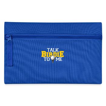 Golf Birdie Driver Putter Golfball Hole In One - Federtasche - Royalblau - Vorne